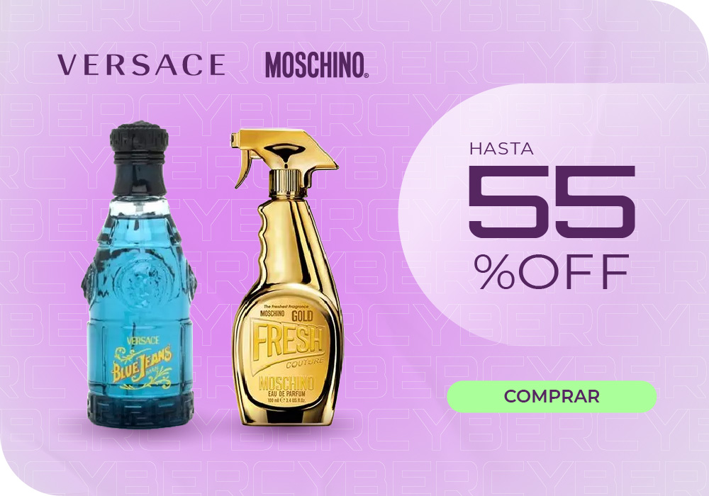 VERSACE & MOSCHINO HASTA 55% 