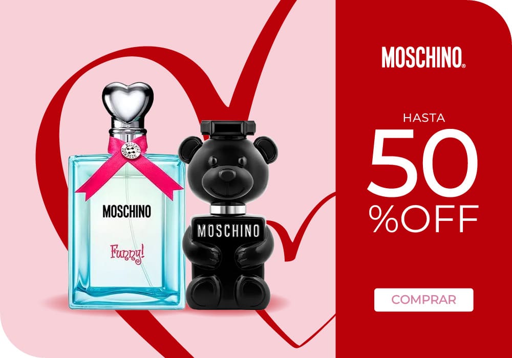 MOSCHINO HASTA 50%OFF