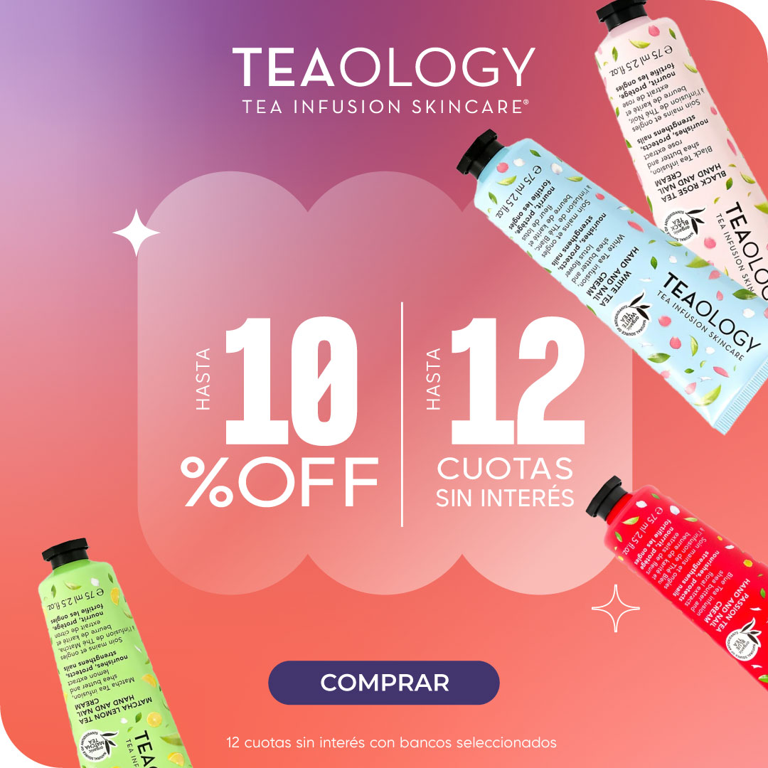 TEAOLOGY HASTA 10% | HASTA 12 CUOTAS SIN INTERÉS. Legal: 12 cuotas sin interés con bancos seleccionados