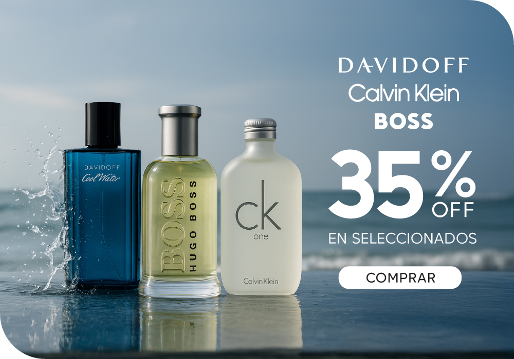 HUGO BOSS CK DAVIDOFF HASTA 35% OFF