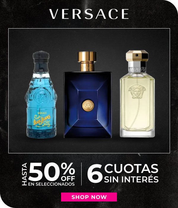 Versace Black Friday hasta 50%off en seleccionados + 6 cuotas sin itneres