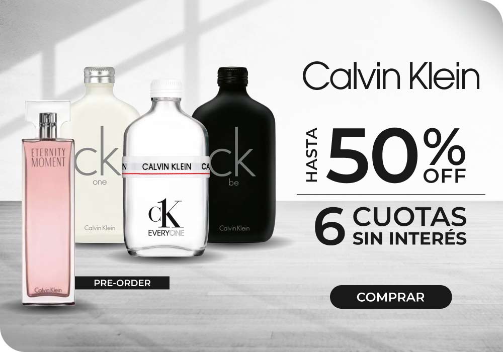 Calvin Klein | Hasta 50%OFF + 6 cuotas sin interés