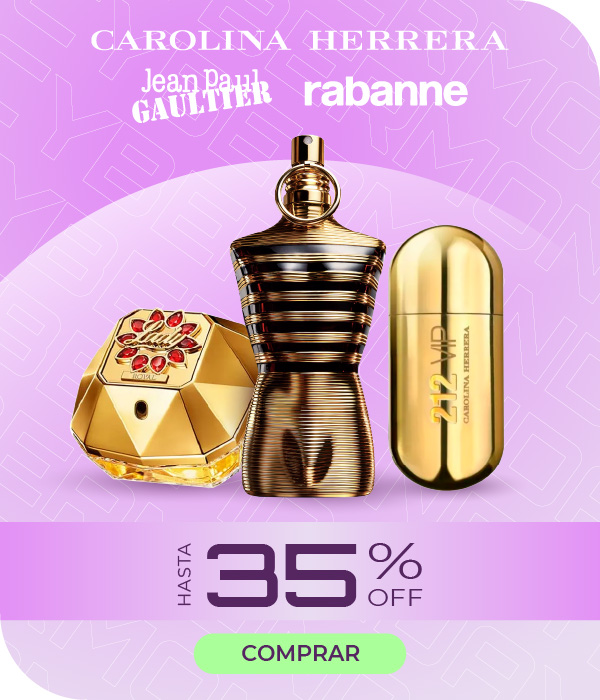 CAROLINA HERRERA, RABANNE, JEAN PAUL GAULTIER HASTA 35% OFF 